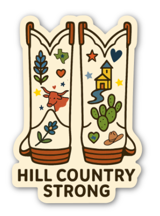 Hill Country Strong Sticker