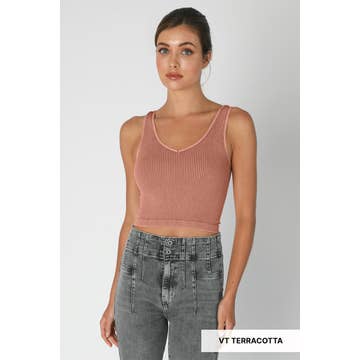 Vintage Reversible Crop Top