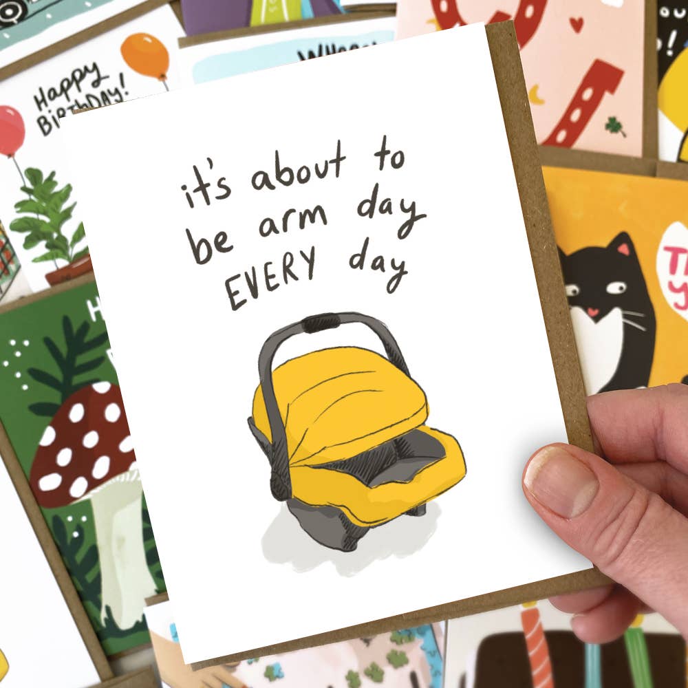 Arm Day Baby Card