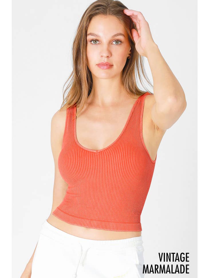 Vintage Reversible Crop Top