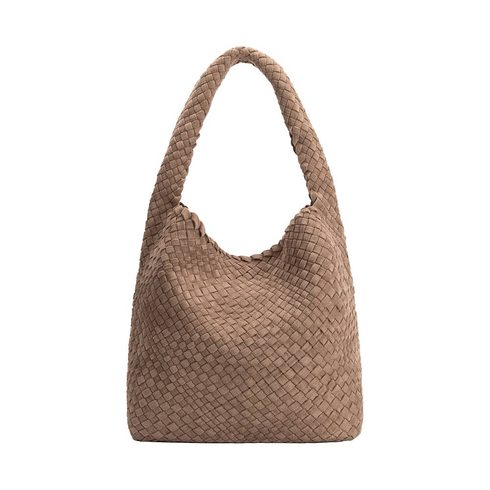 Johanna Clay Suede Vegan Shoulder Bag
