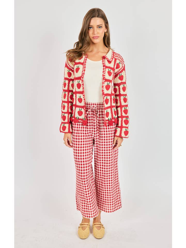 Berrylicious Crochet Cardigan