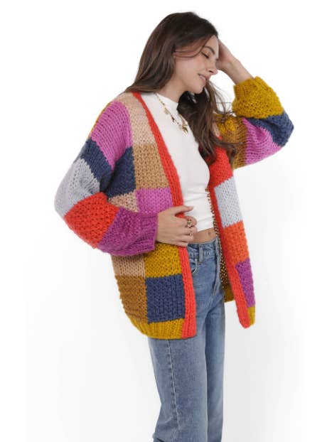 Electric Feels Handknit Cardigan