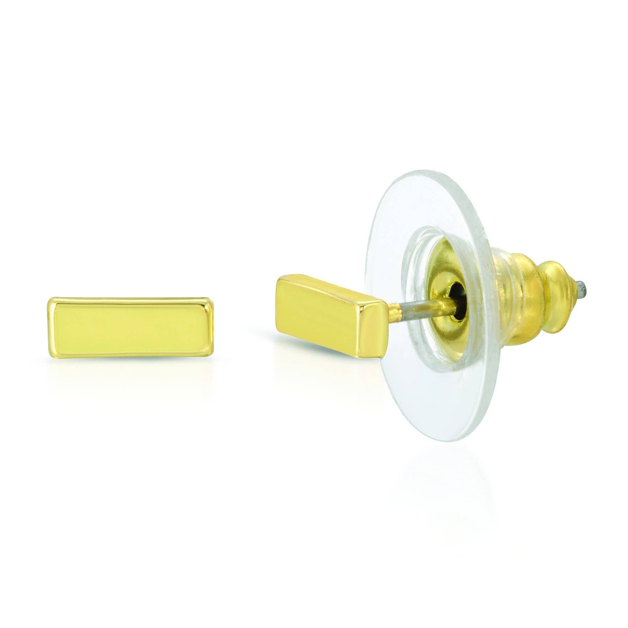 Raise the Bar New Moon Gold Earrings