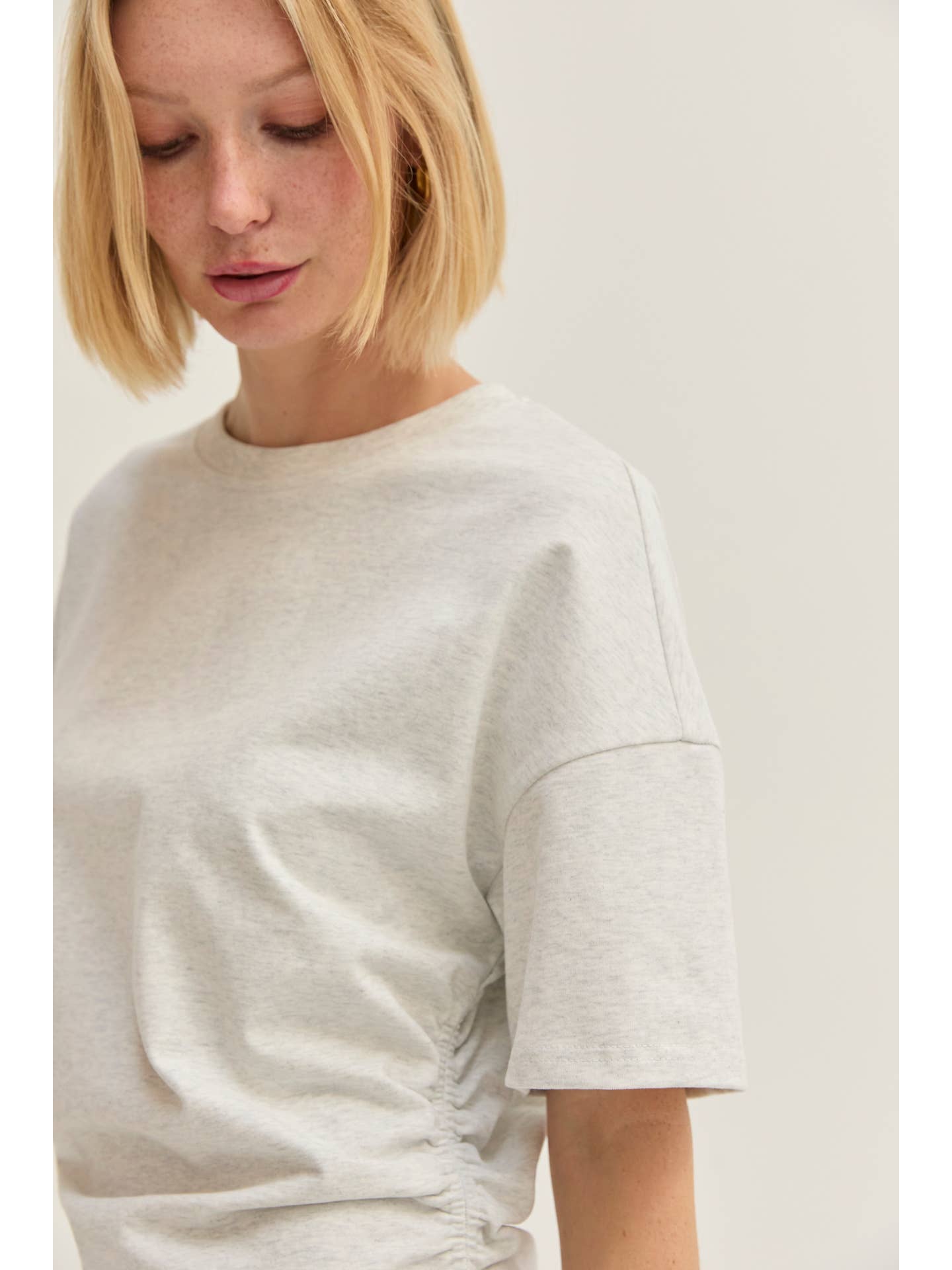 Erin Ruched T-Shirt Mini Dress