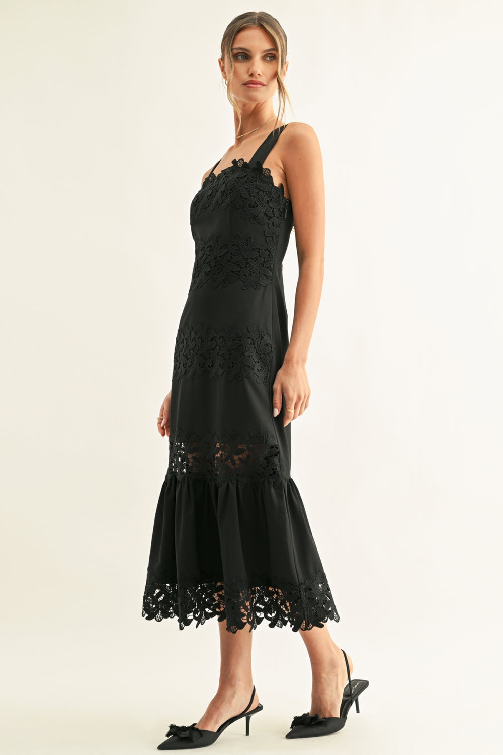Davina Lace Midi Dress
