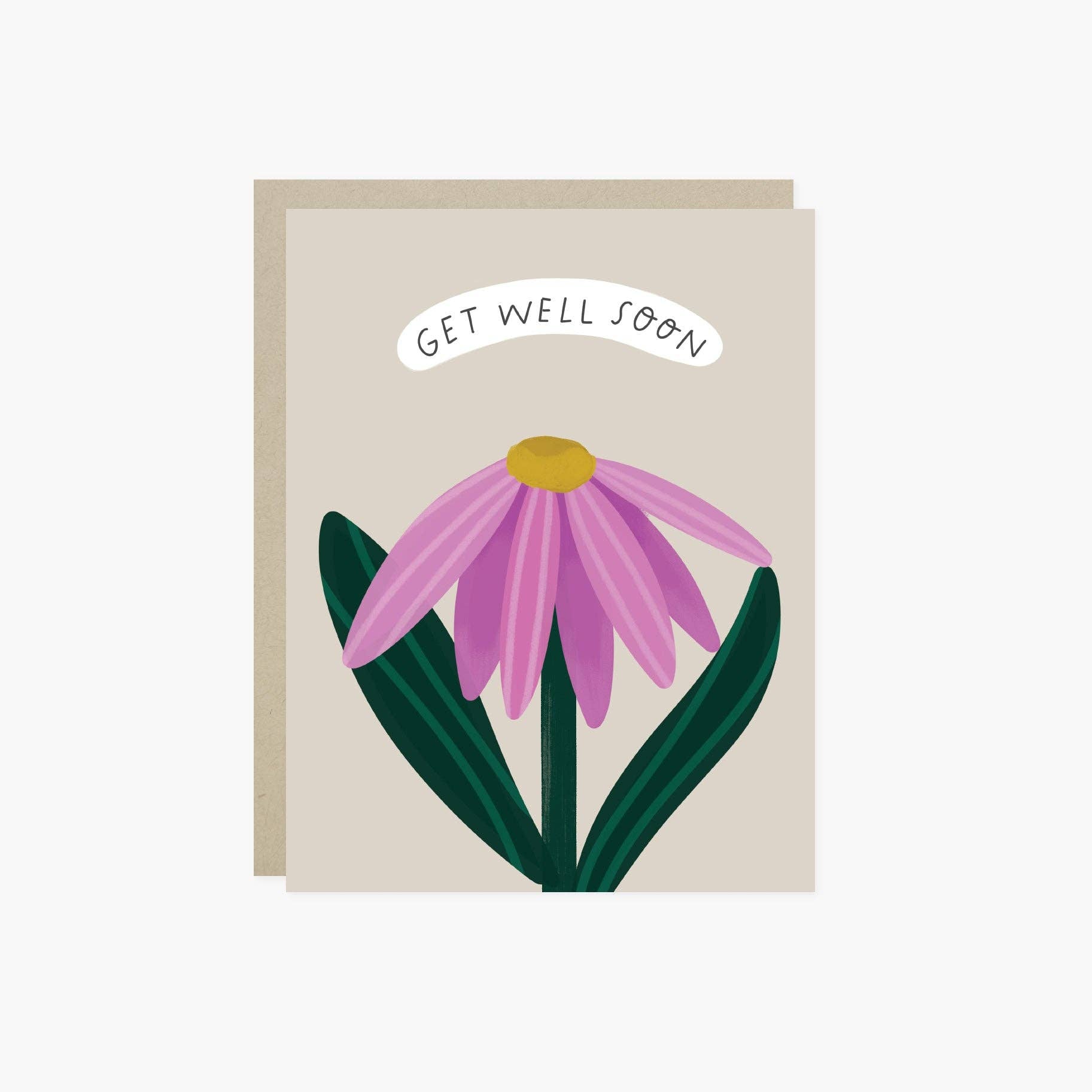 Single Flower Get Well Card