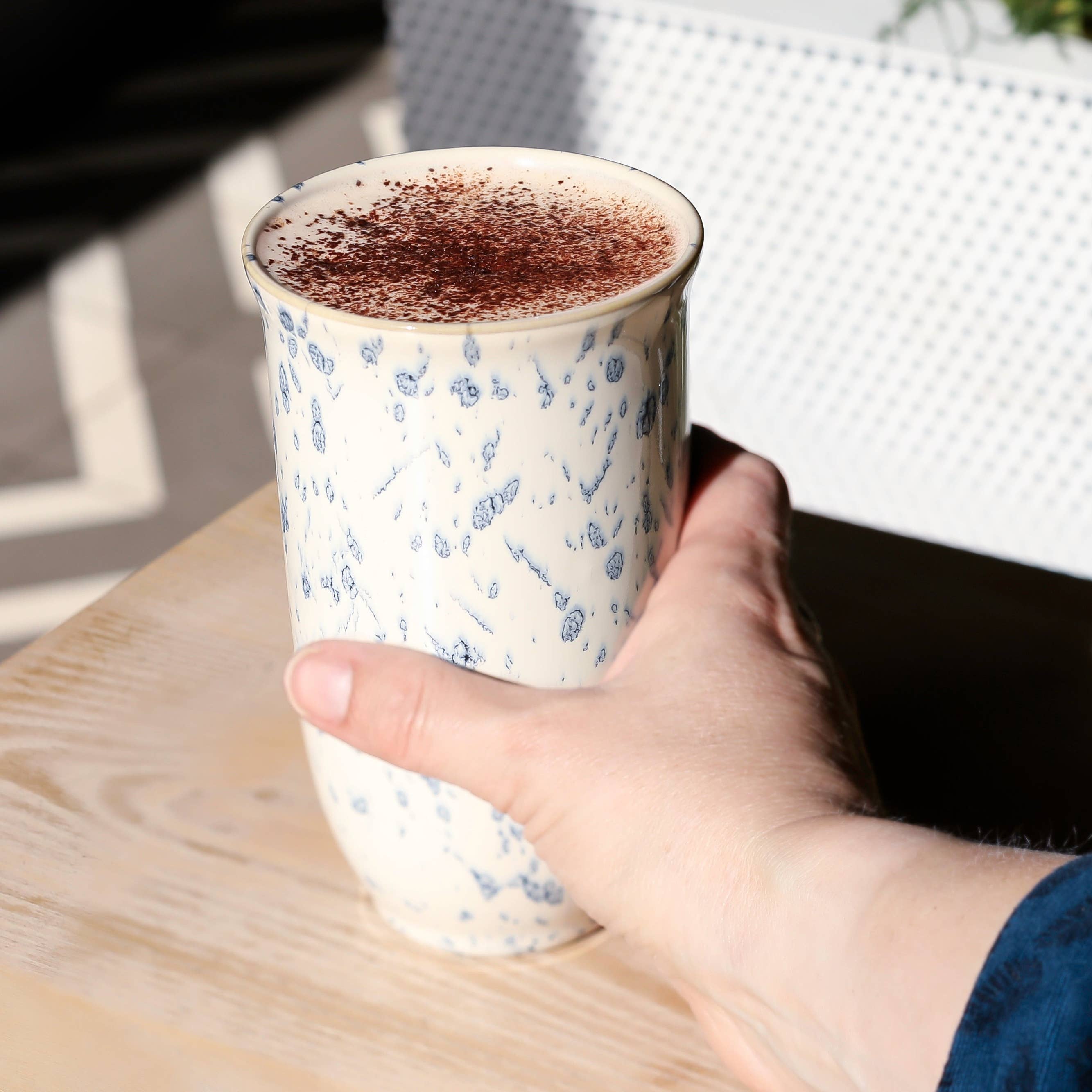 Orchid Ceramic Travel Mug – 16 oz
