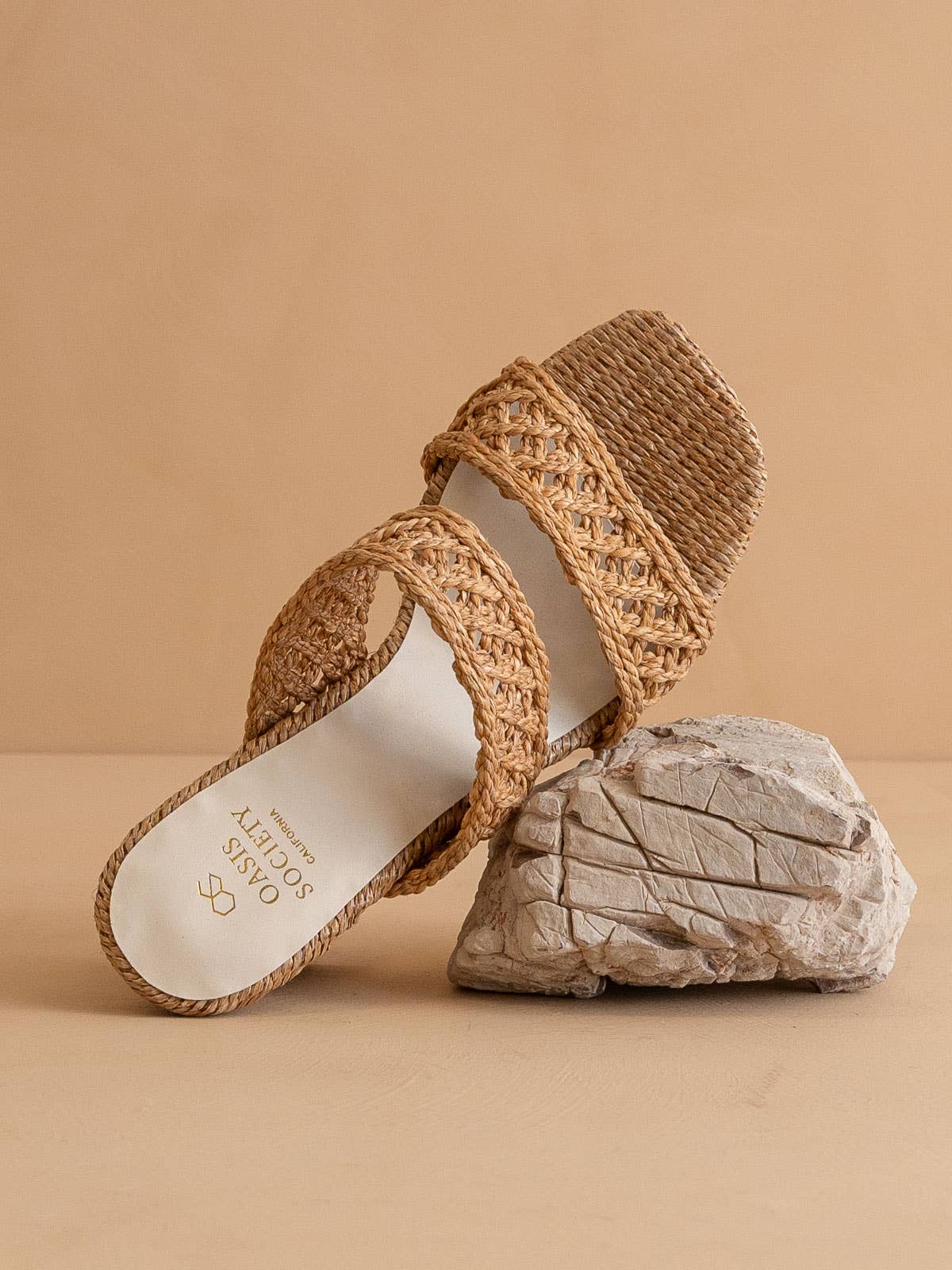 The Barbara Woven Double Band Heel