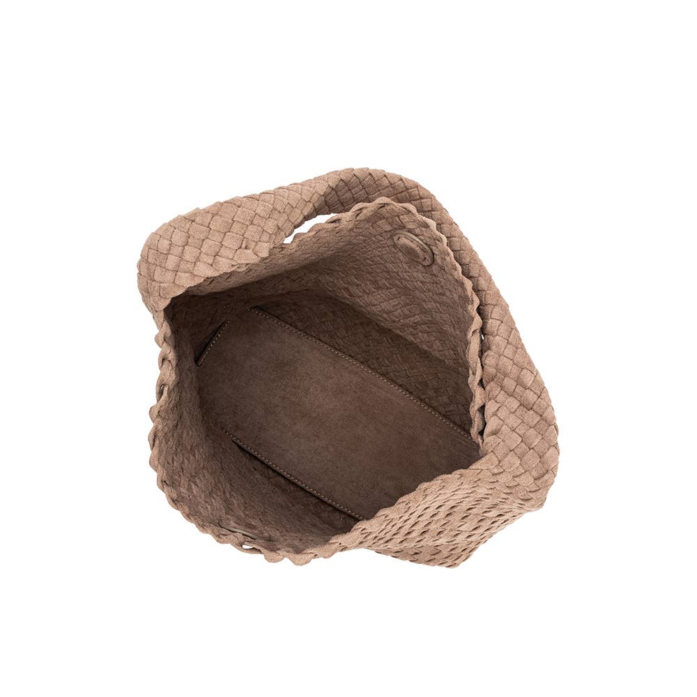Johanna Clay Suede Vegan Shoulder Bag