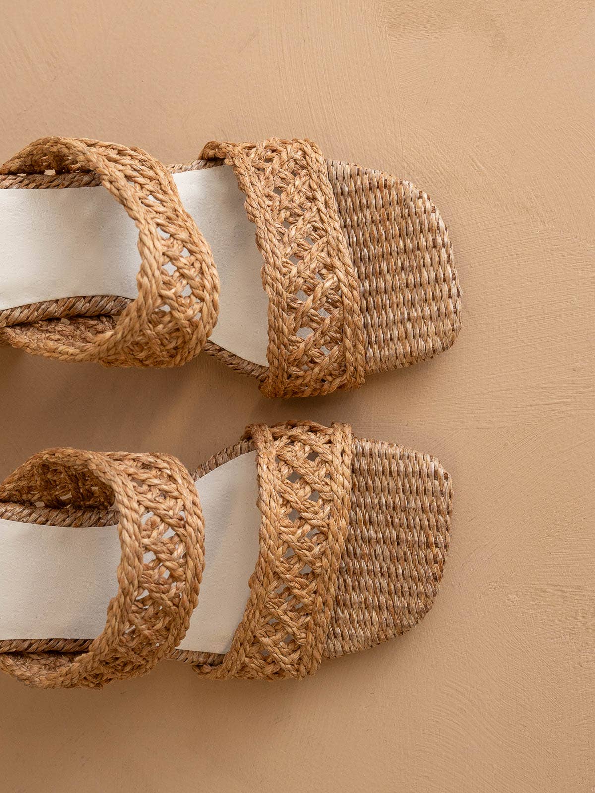 The Barbara Woven Double Band Heel