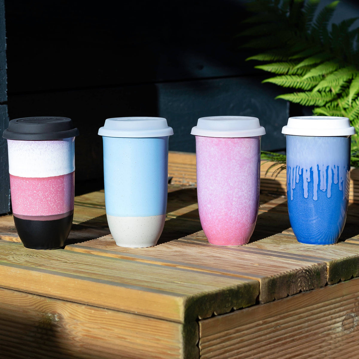 Astral Bloom Ceramic Travel Mug – 16 oz