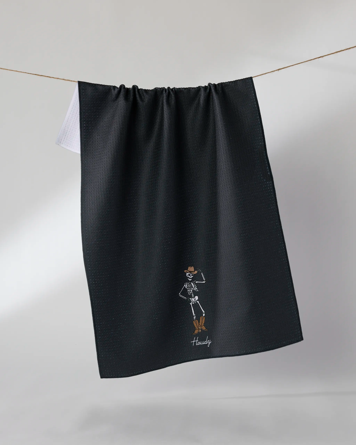 Howdy Cassondra Black Tea Towel
