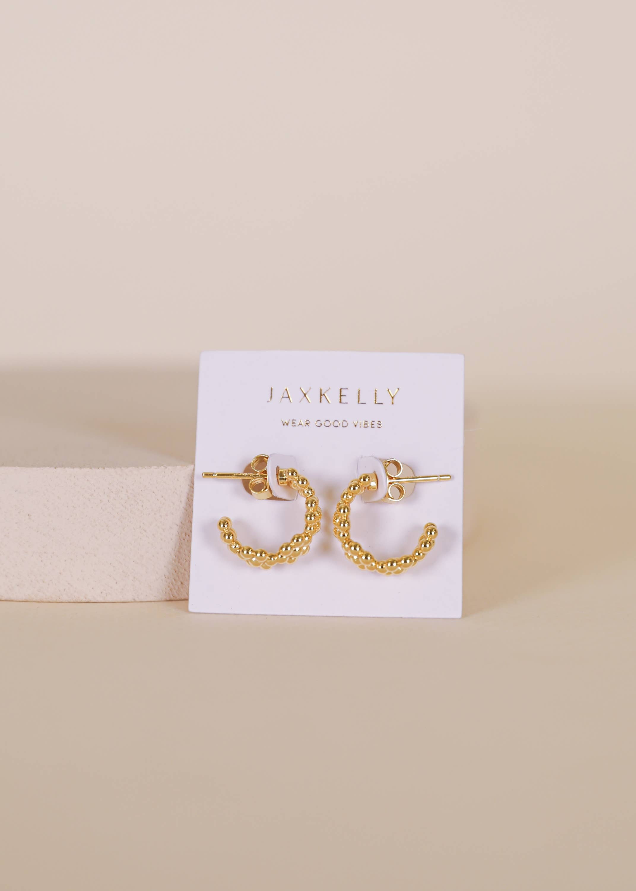 Petite Flower Hoop Earrings