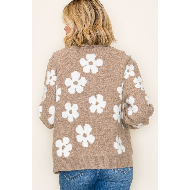 Falling Flowers Knit Jacket