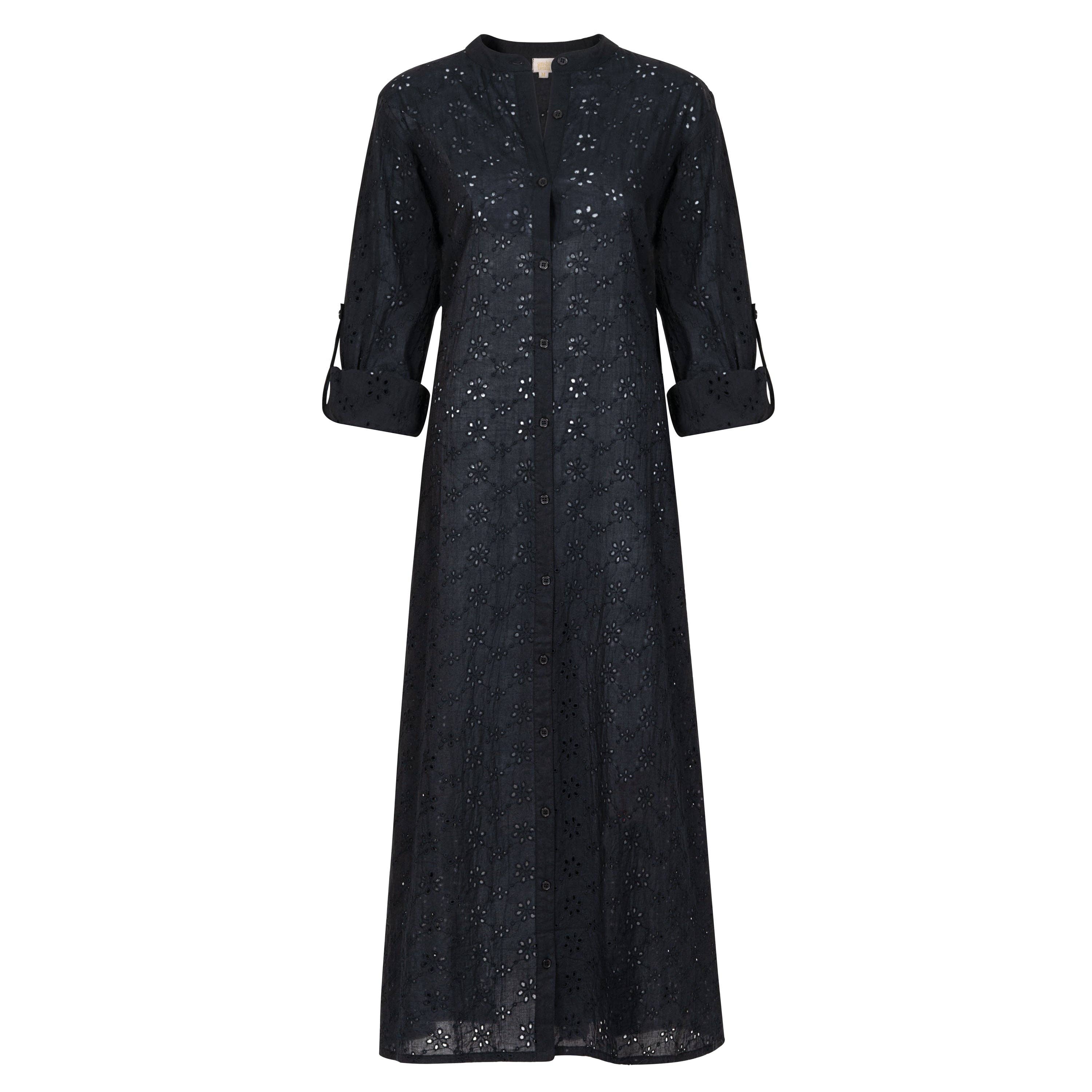 Black Eyelet Swizzle Dress *FINAL SALE*