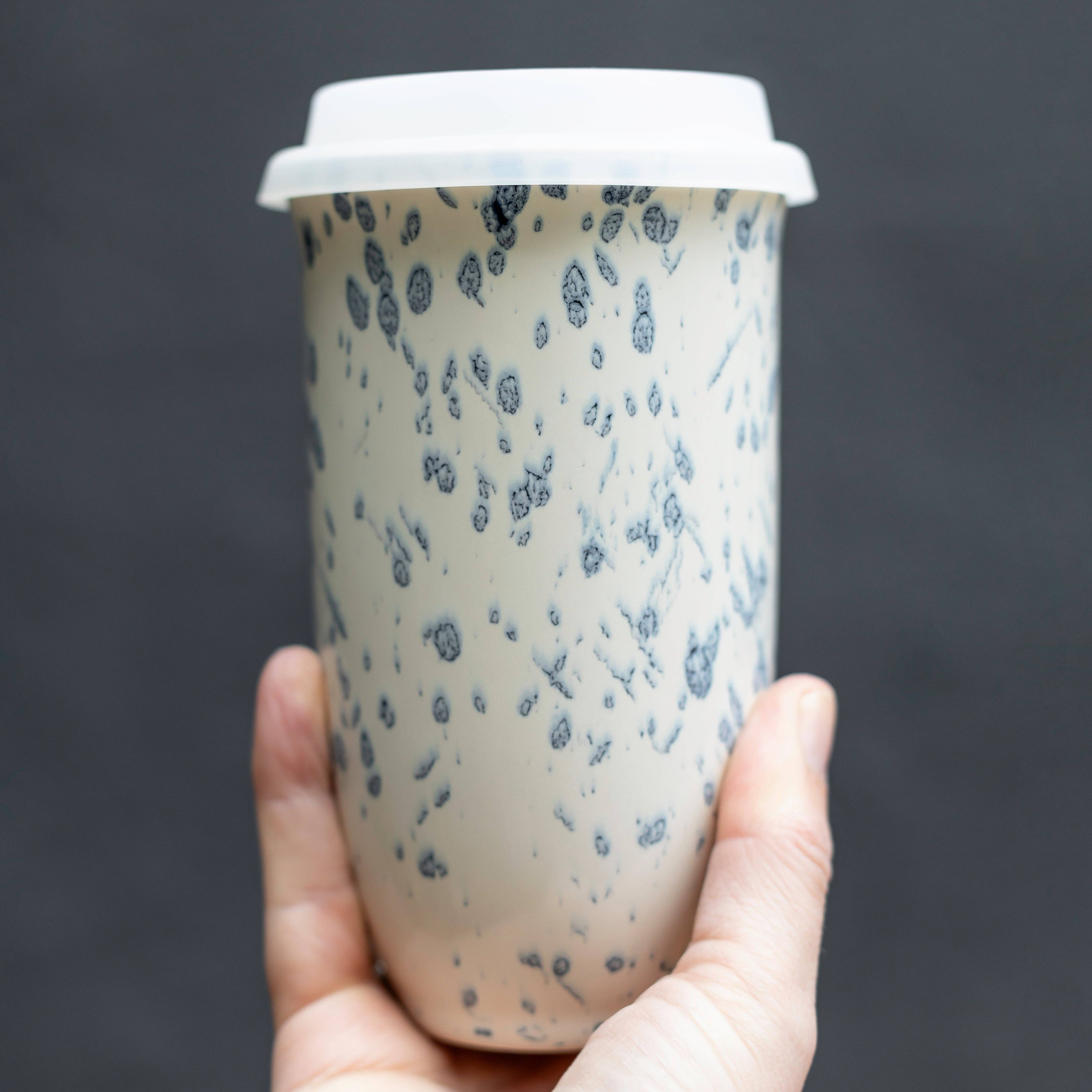 Orchid Ceramic Travel Mug – 16 oz