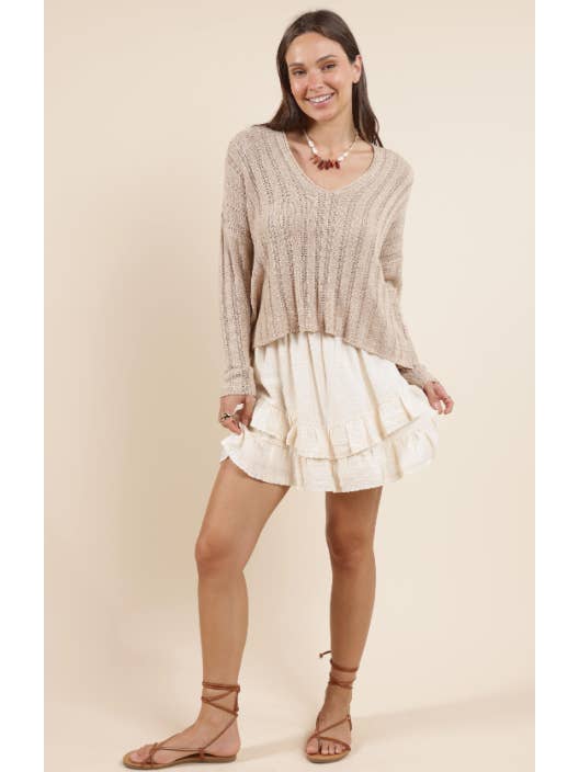 Positivity Ruffle Mini Skirt