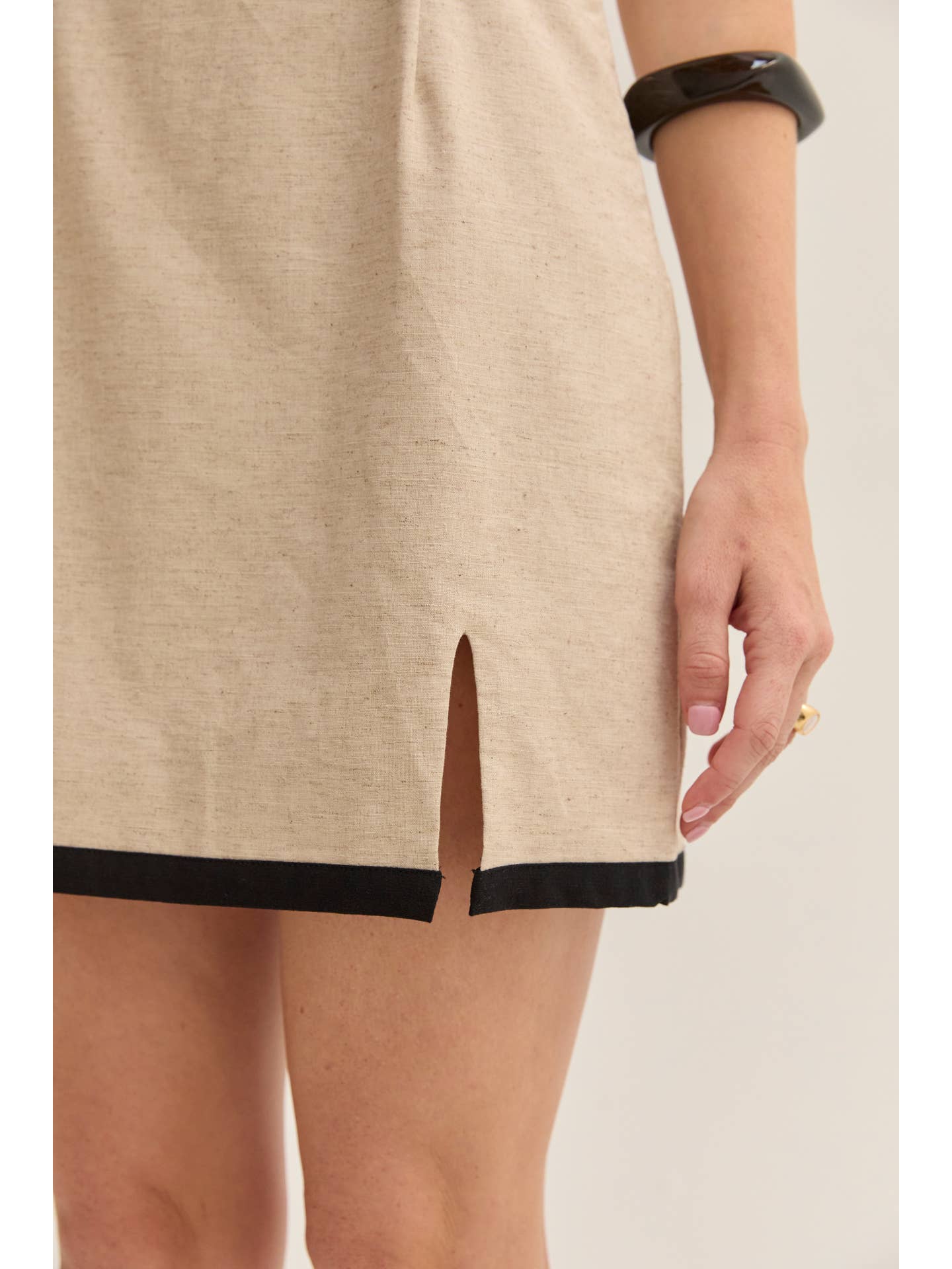 Sadie Contrast Trim Mini Dress