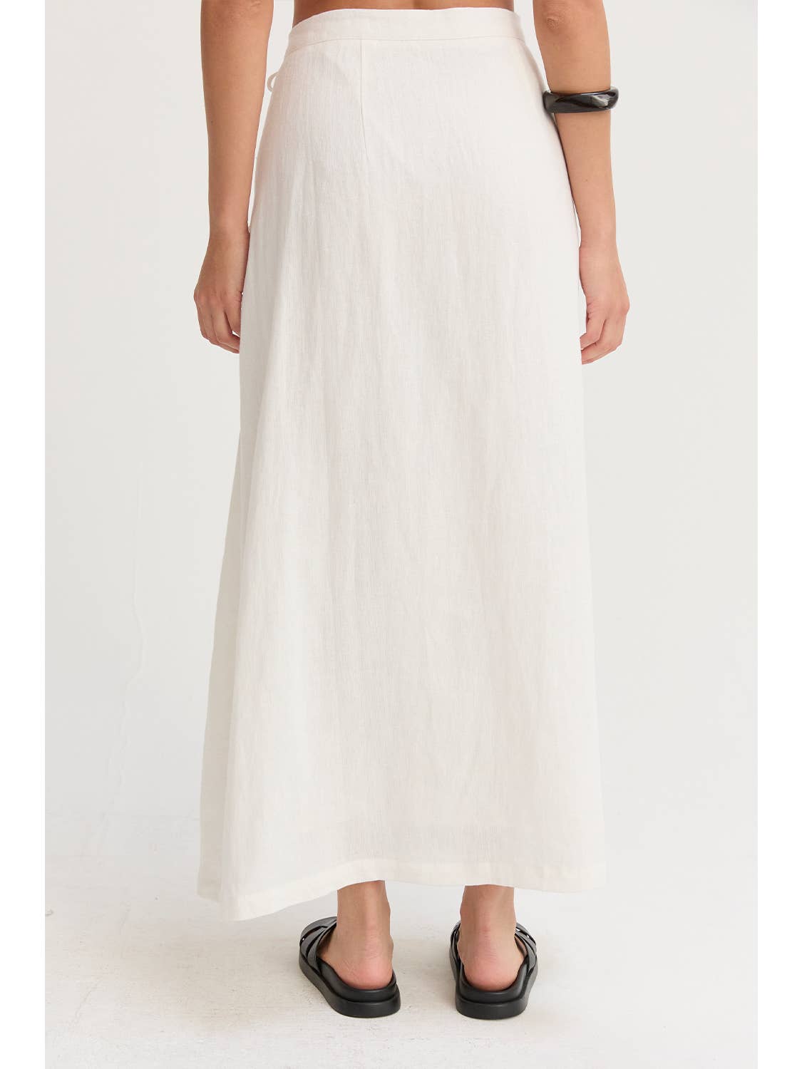 Wionna Wrap Linen Maxi Skirt