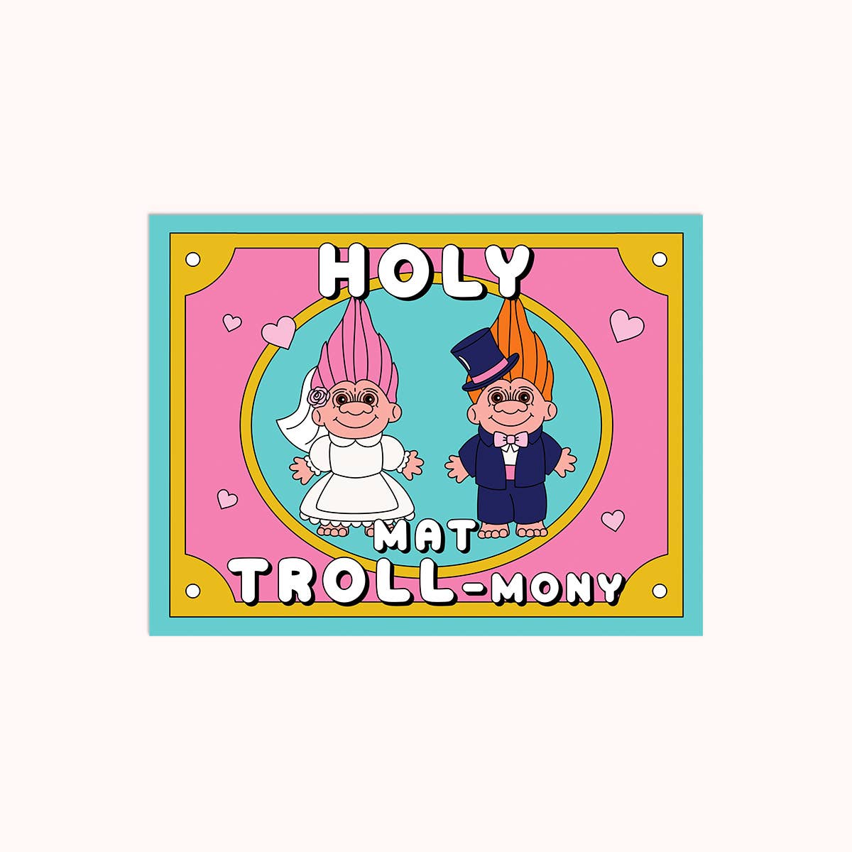 Holy Mat-Troll-mony Wedding Card