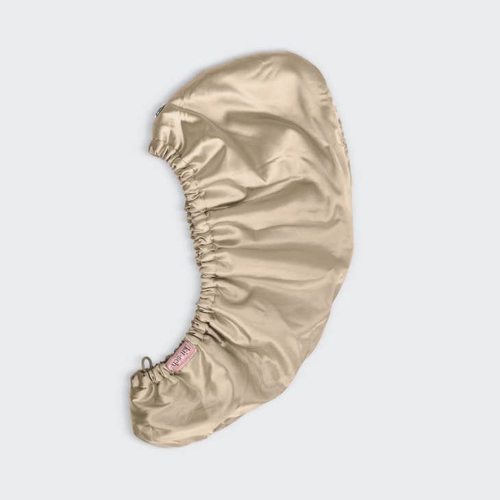 Satin Wrapped Microfiber Hair Towel