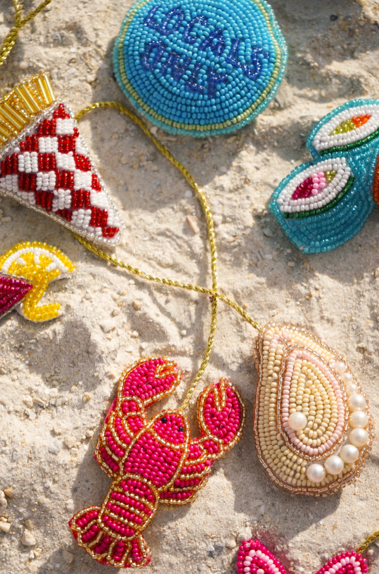 Spicy Margarita Beaded Bag Charm