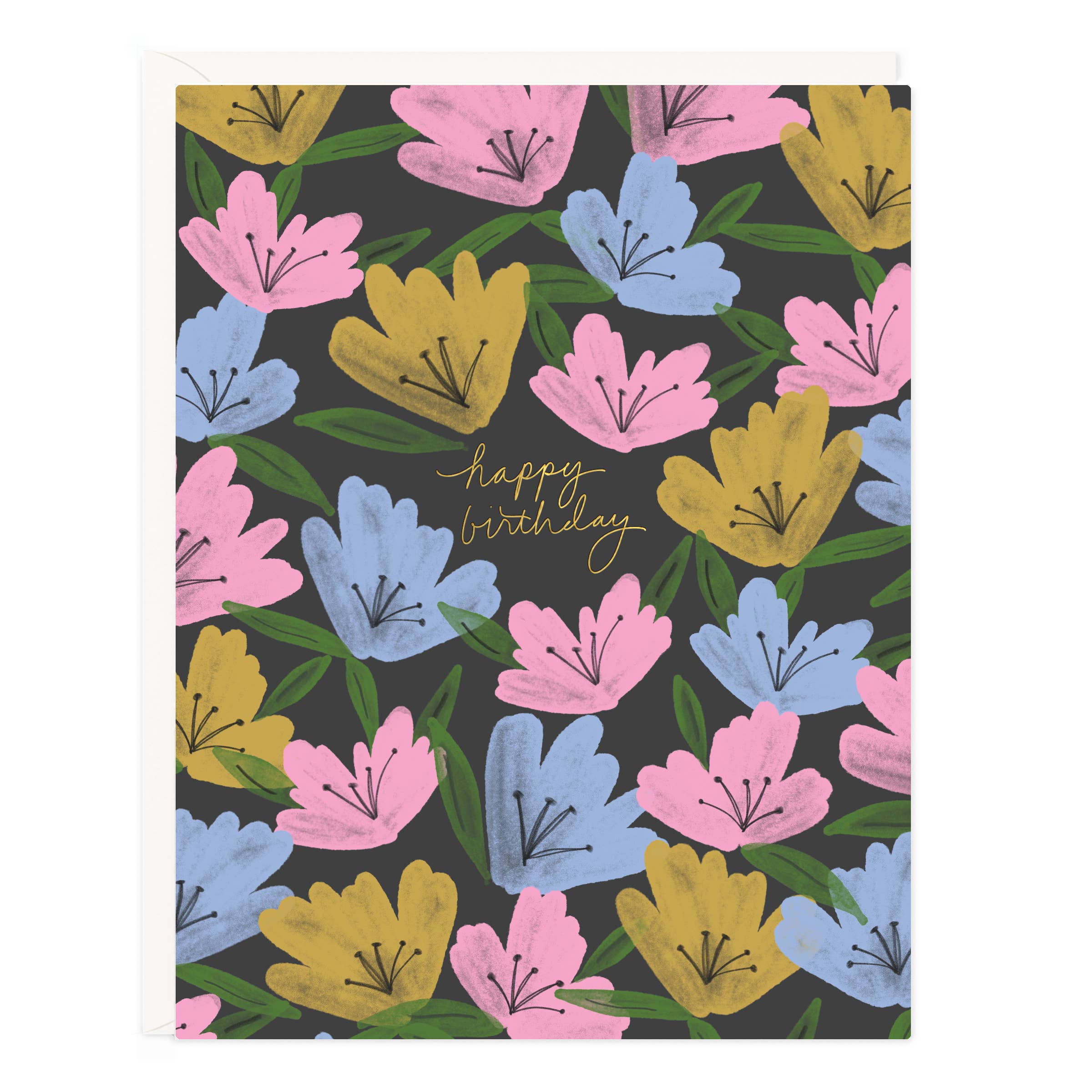 Birthday Moody Floral Card