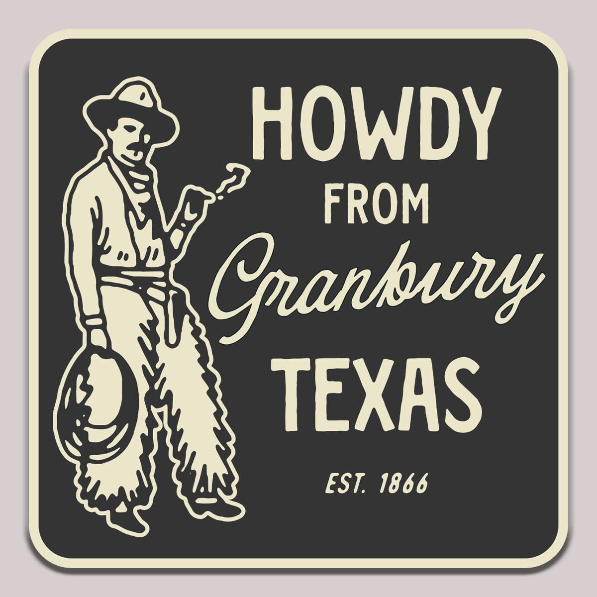 Howdy From Austin Sticker