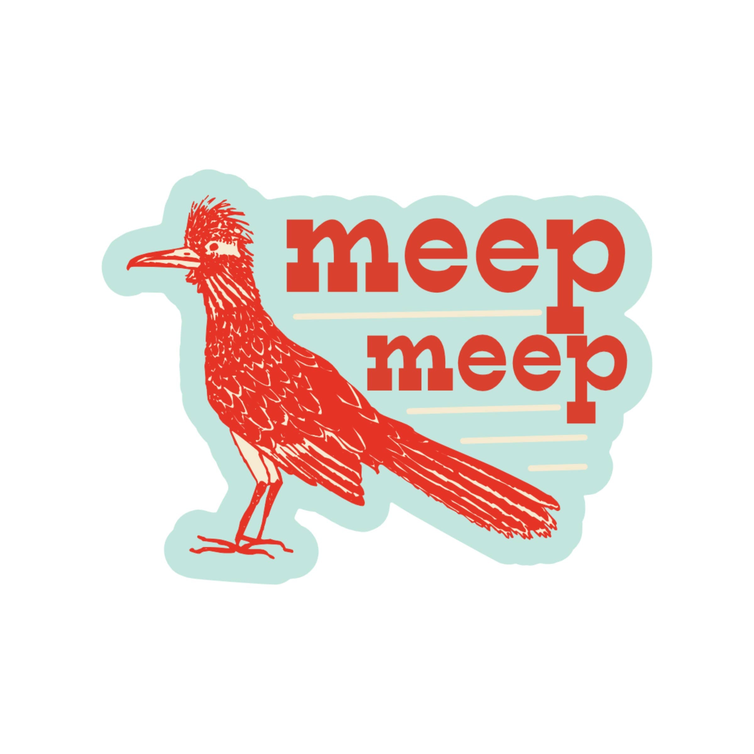 Meep Meep Roadrunner Sticker