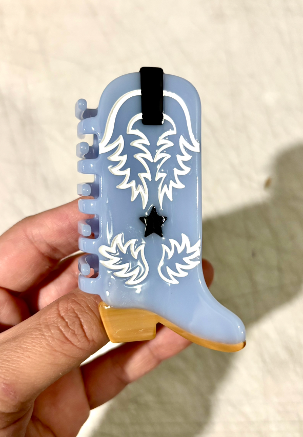 Western Cowboy Boot Hair Clip