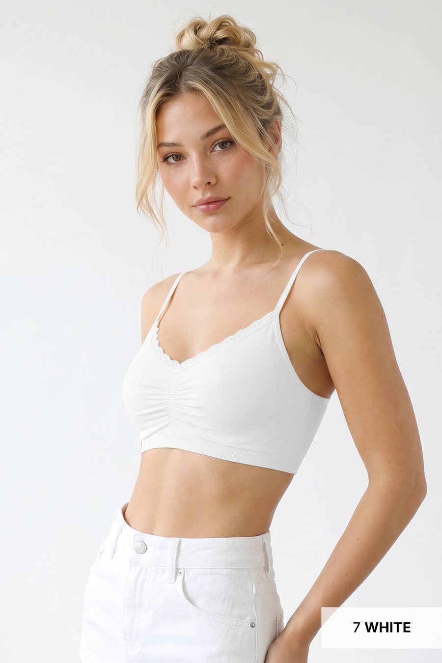 V Neck Lace Bralette