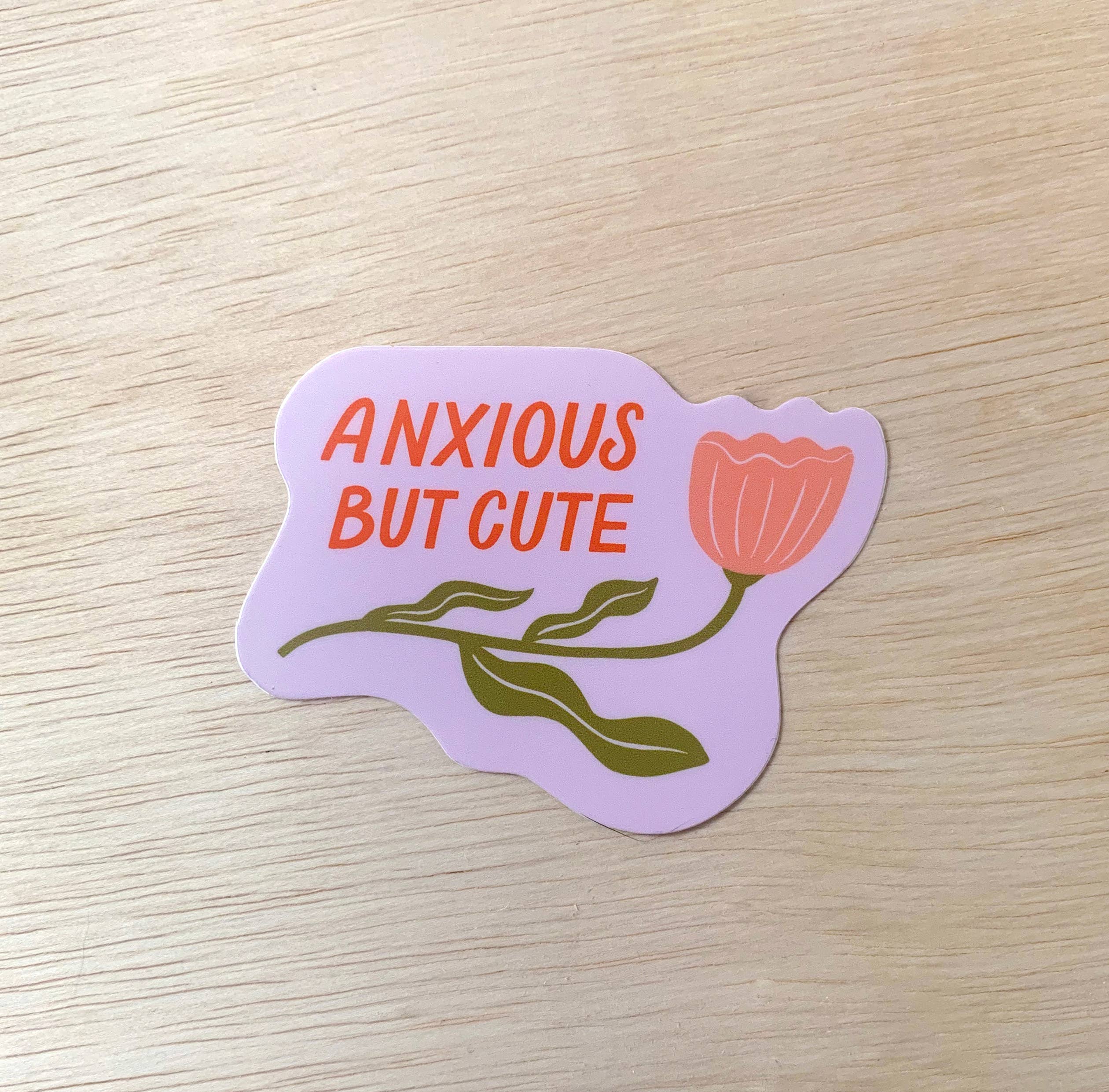 Anxious But Cute Vinyl Sticker