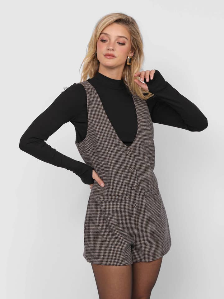Outta Here Button Romper