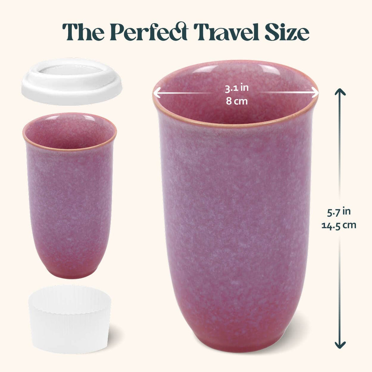 Astral Bloom Ceramic Travel Mug – 16 oz