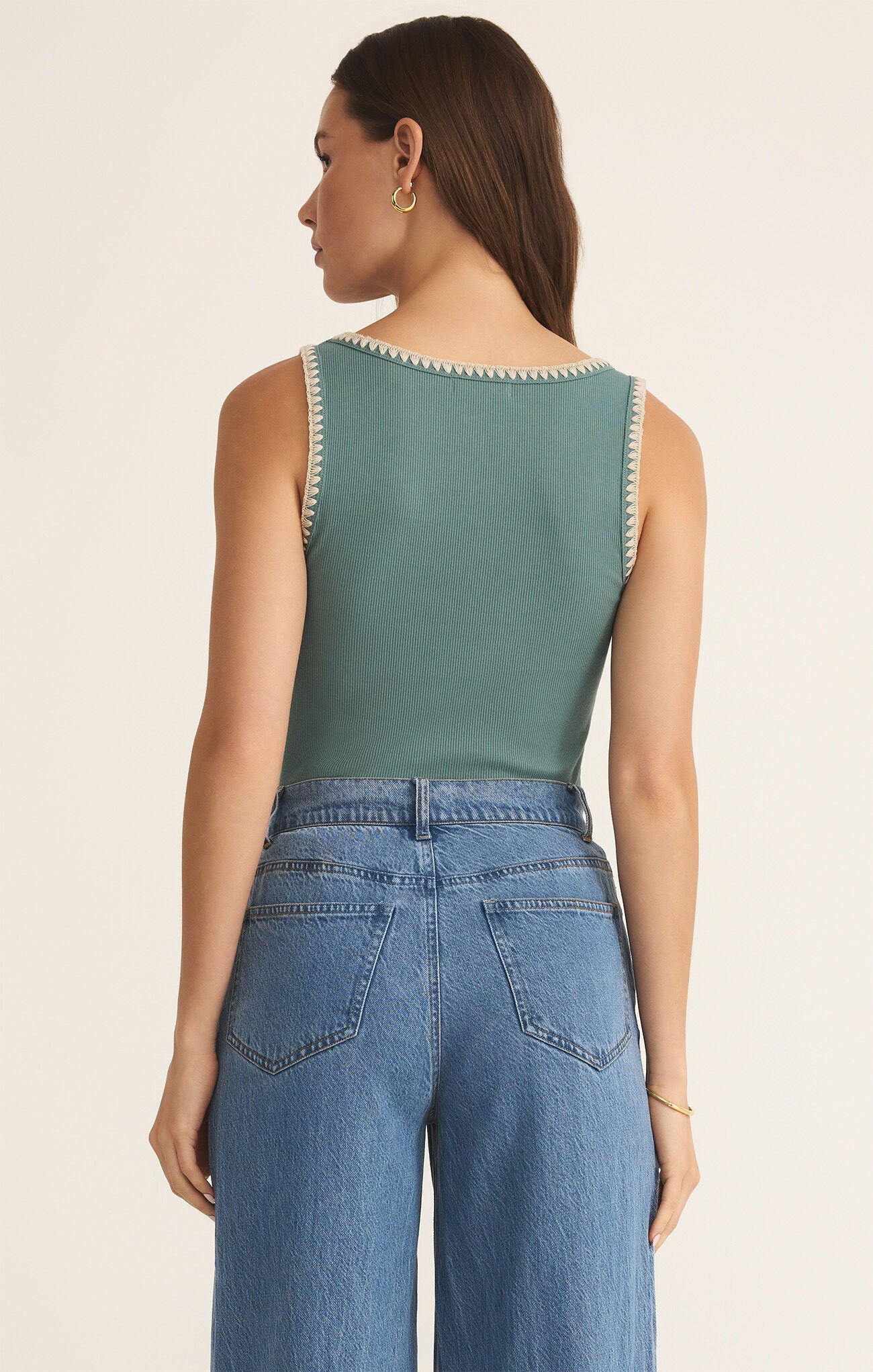 Jaidynn Rib Tank - Sea Pine
