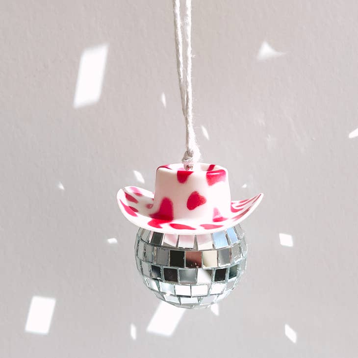 Cowboy Disco Ball Ornament