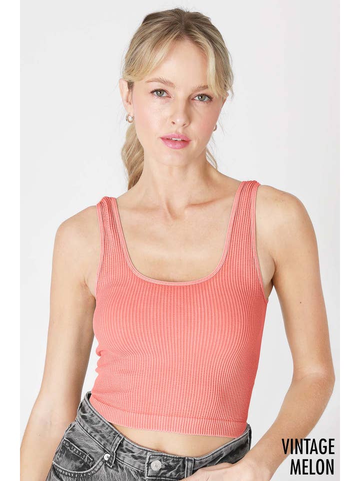 Vintage Reversible Crop Top