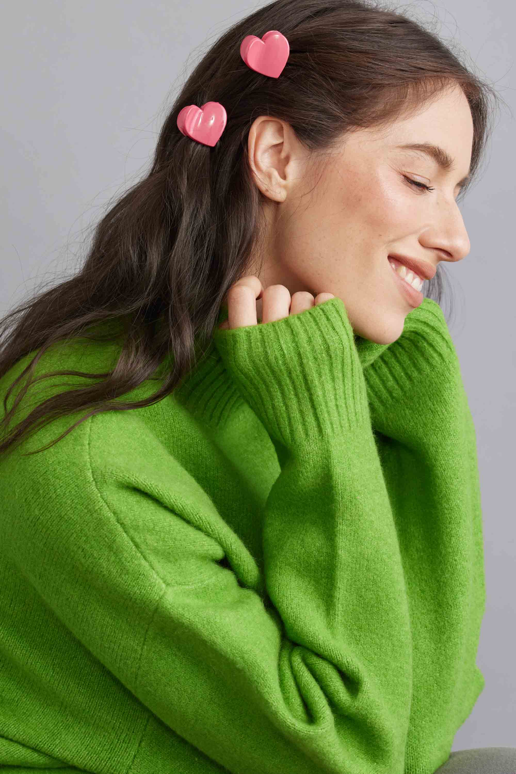 Candy Hearts Hair Clip Set