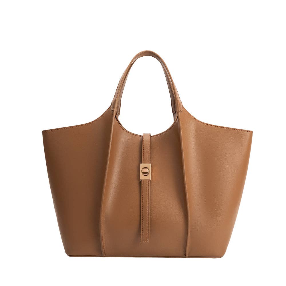 Malia Mocha Vegan Tote Bag