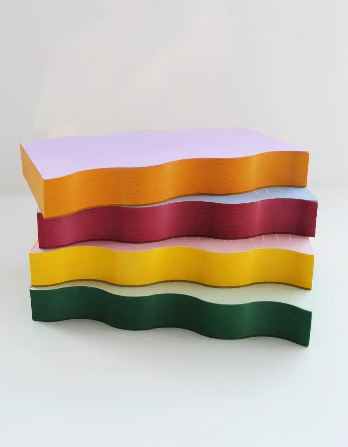 Lilac + Tangerine Wavy Notepad