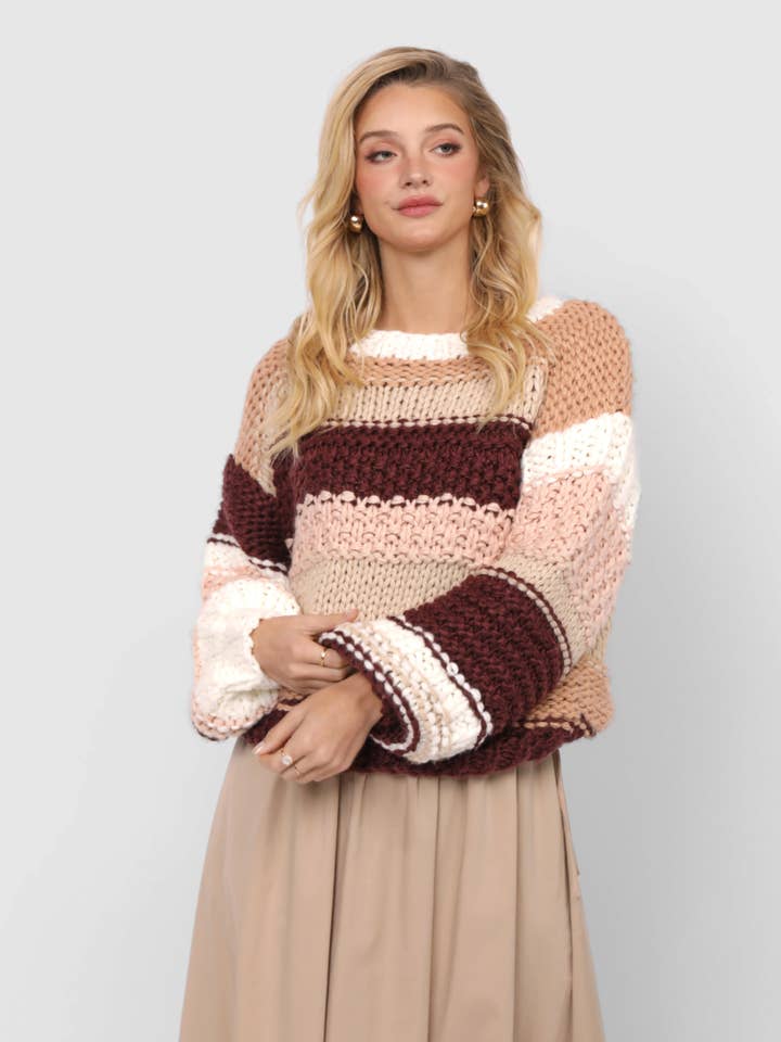 Butter Pecan Chunky Sweater