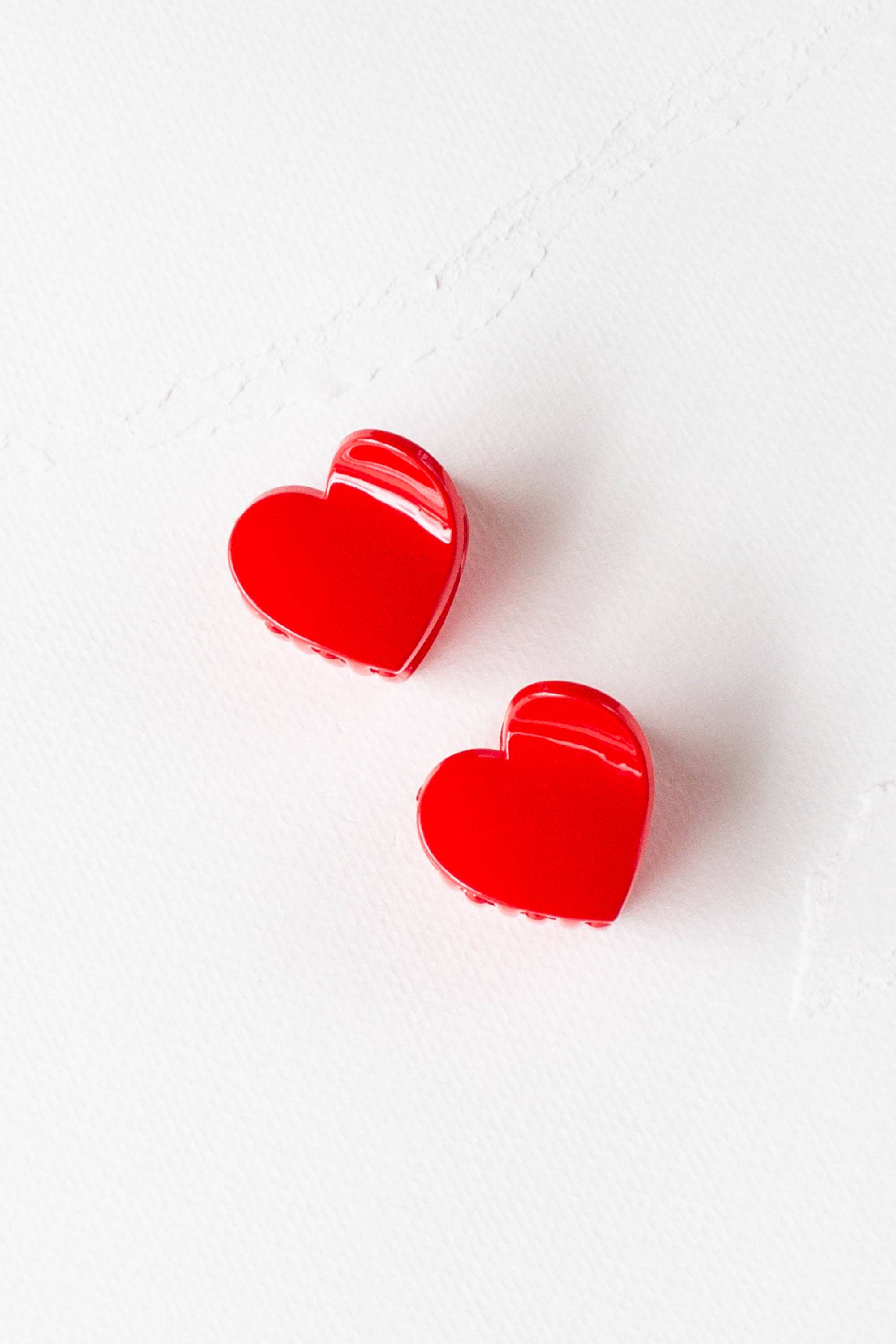 Candy Hearts Hair Clip Set