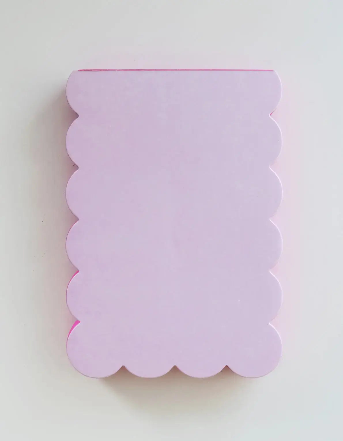 Lilac + Hot Pink Scalloped Notepad