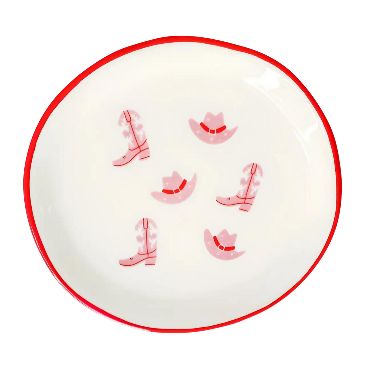 Cowgirl Boot & Hat Trinket Tray