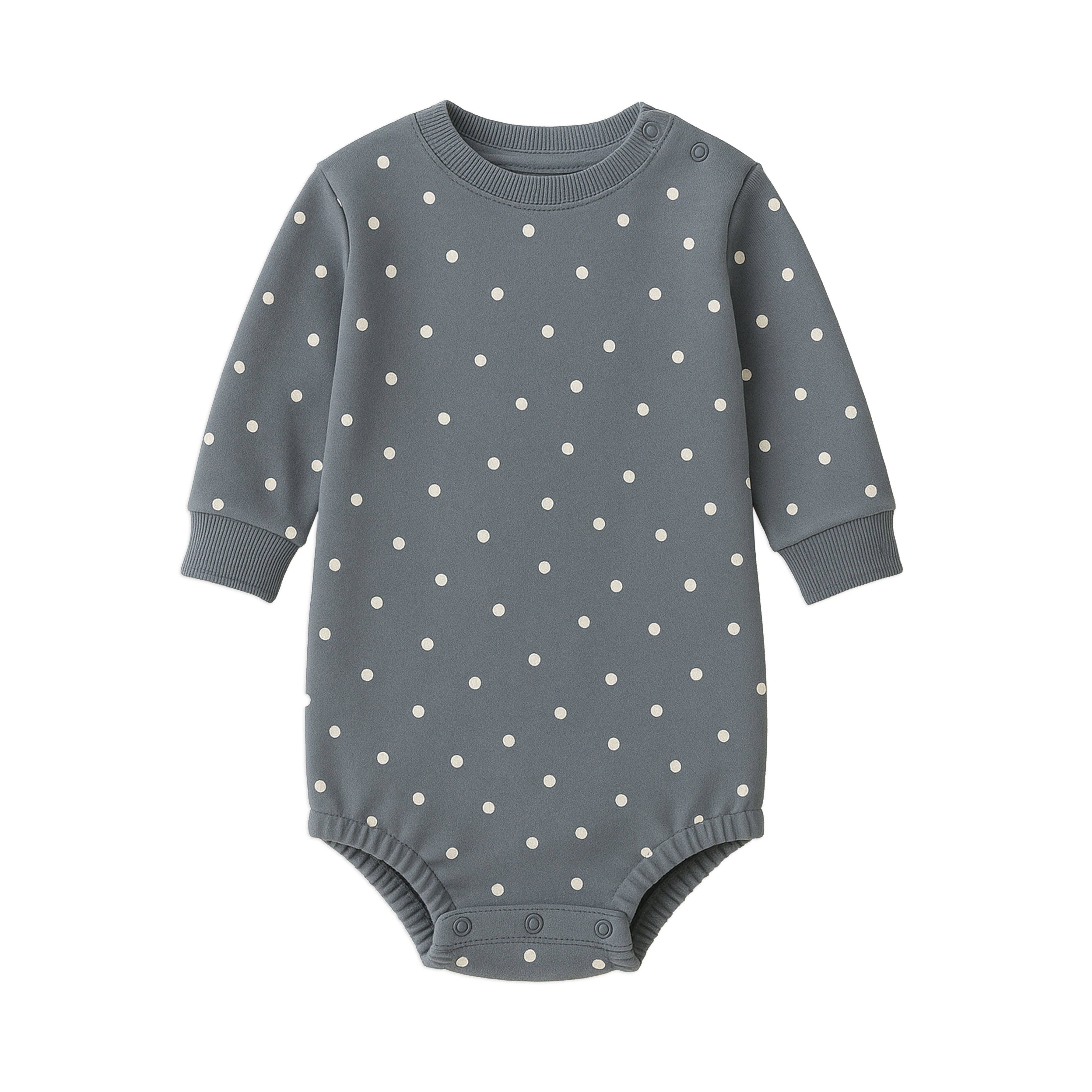 Jamie Fleece Bubble Romper - Polka Dot *FINAL SALE*