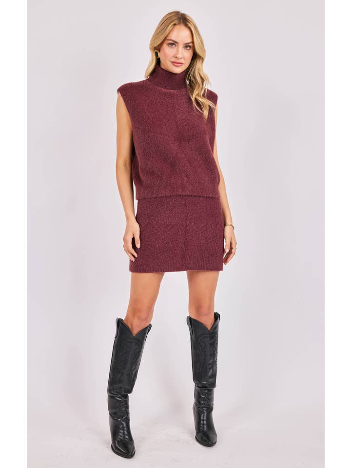 Crosby Fuzzy Turtleneck Sweater