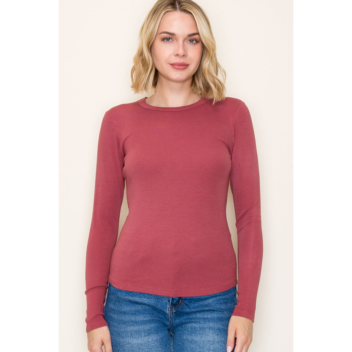 Best Basic Crew Neck - Marsala