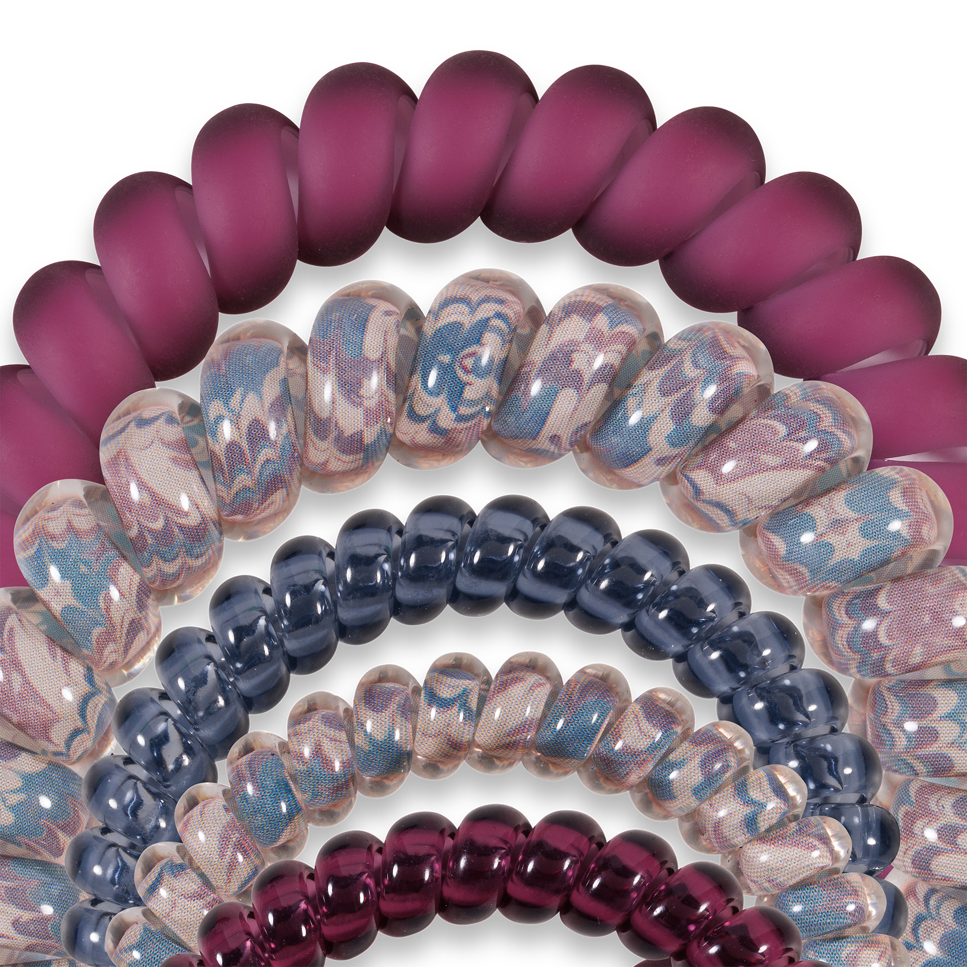 Purple Haze Spiral Hair Coils Set