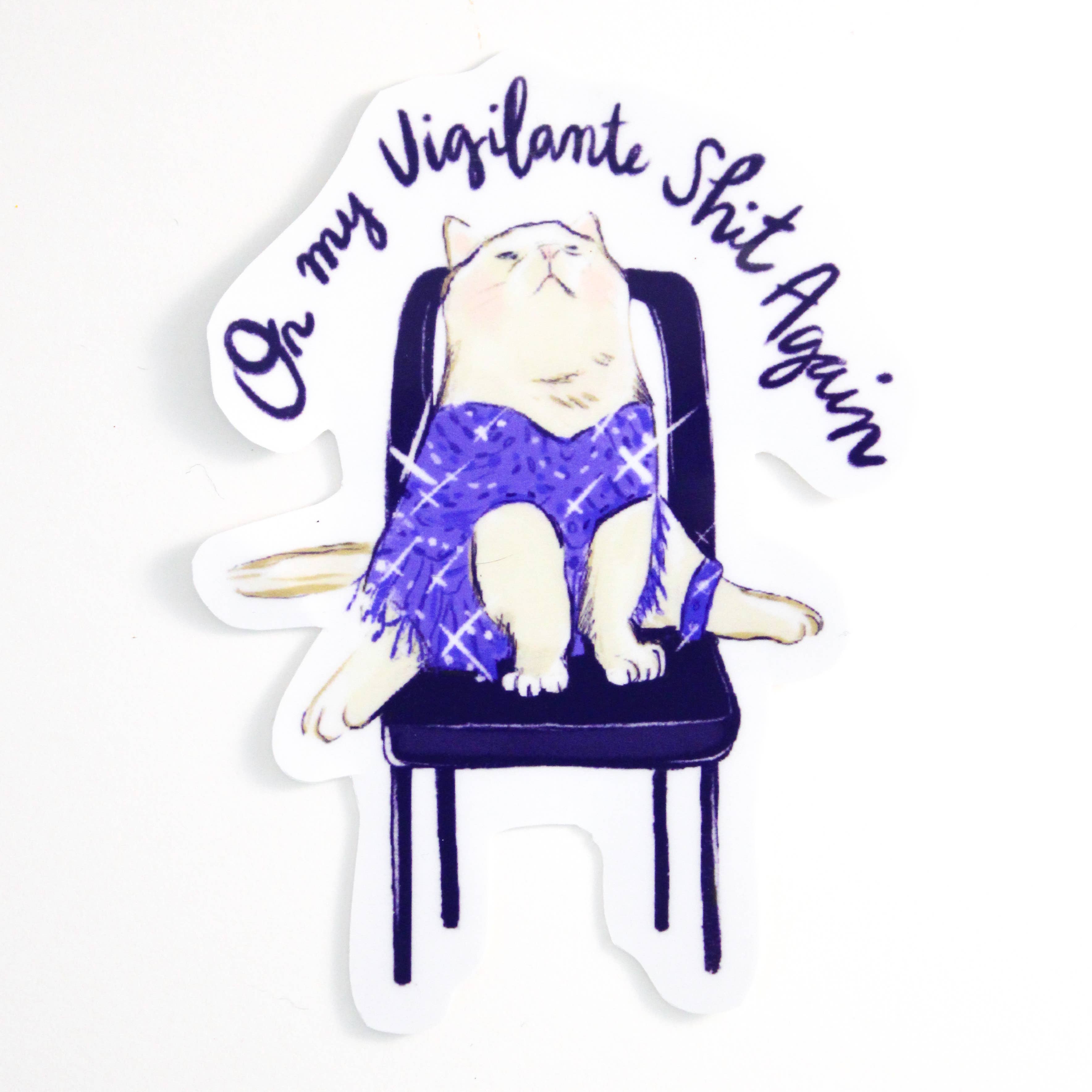 Vigilante Cat Sticker